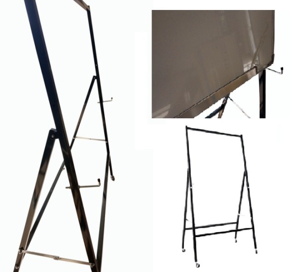 A型烤漆單面白板斜放架(3.5尺)寬105cm(PR0701) 白板架(含運)