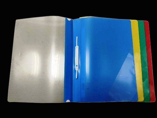 A4 PP二孔商業夾(16-116)(有書背) 藍色 N307222