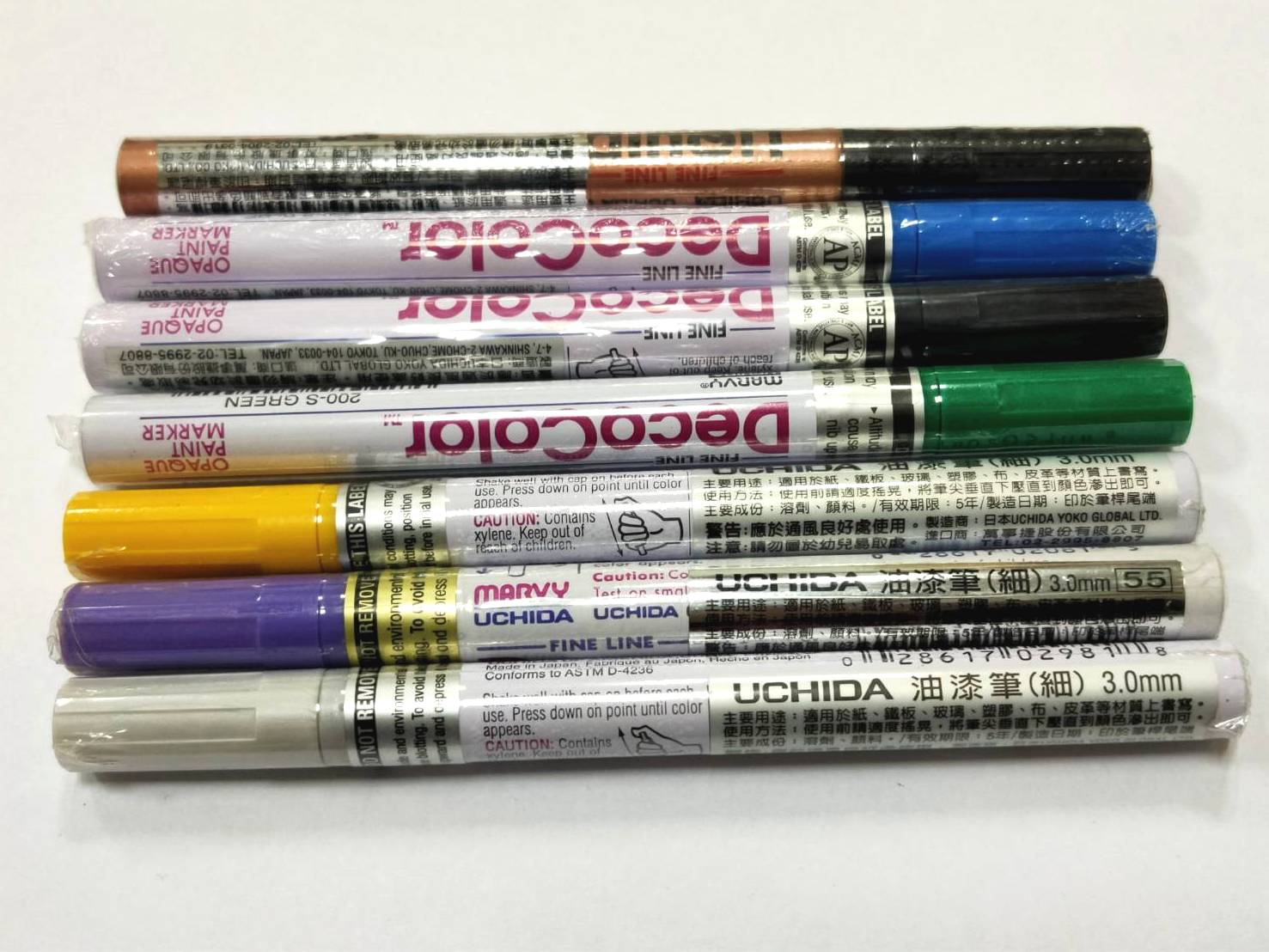 油漆筆(細) 3.0mm 日本製-DecoColor