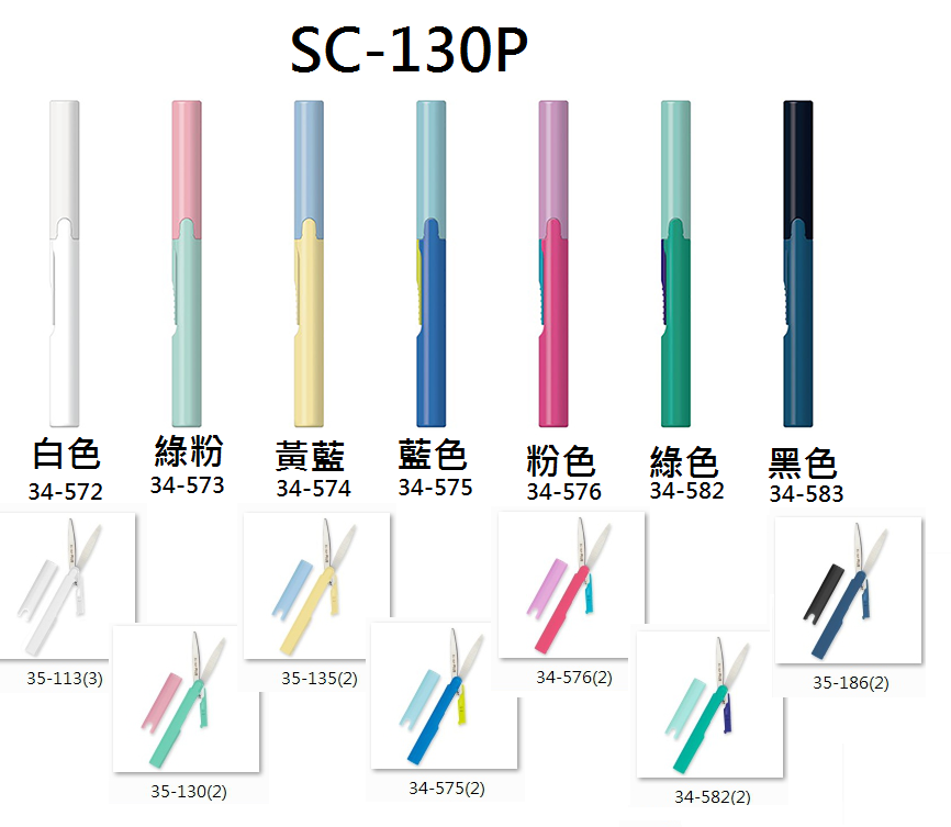 PLUS SC-130P攜帶式筆型剪刀