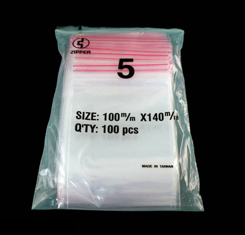 5號夾鍊袋 由任袋 100x140x0.04mm N79081