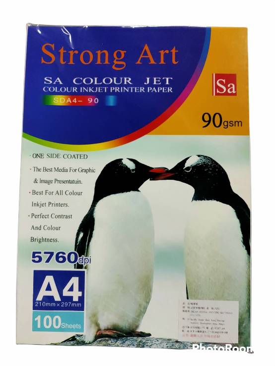 SA A4(90磅)5760DPI彩色噴墨專用紙100張/包 SDA4-90 彩噴紙 N2302